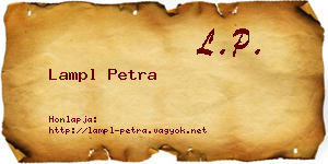 Lampl Petra névjegykártya